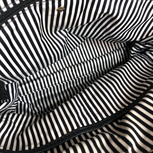 Kate Spade Charles Street Brantley Satchel Bag Black and Tan Leather Authentic - Picture 10 of 16